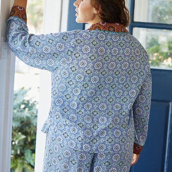 Anthropologie Forest Fable Pajama Top new - Picture 4 of 8